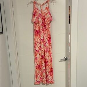 Patagonia Pink and Orange Maxi Dress